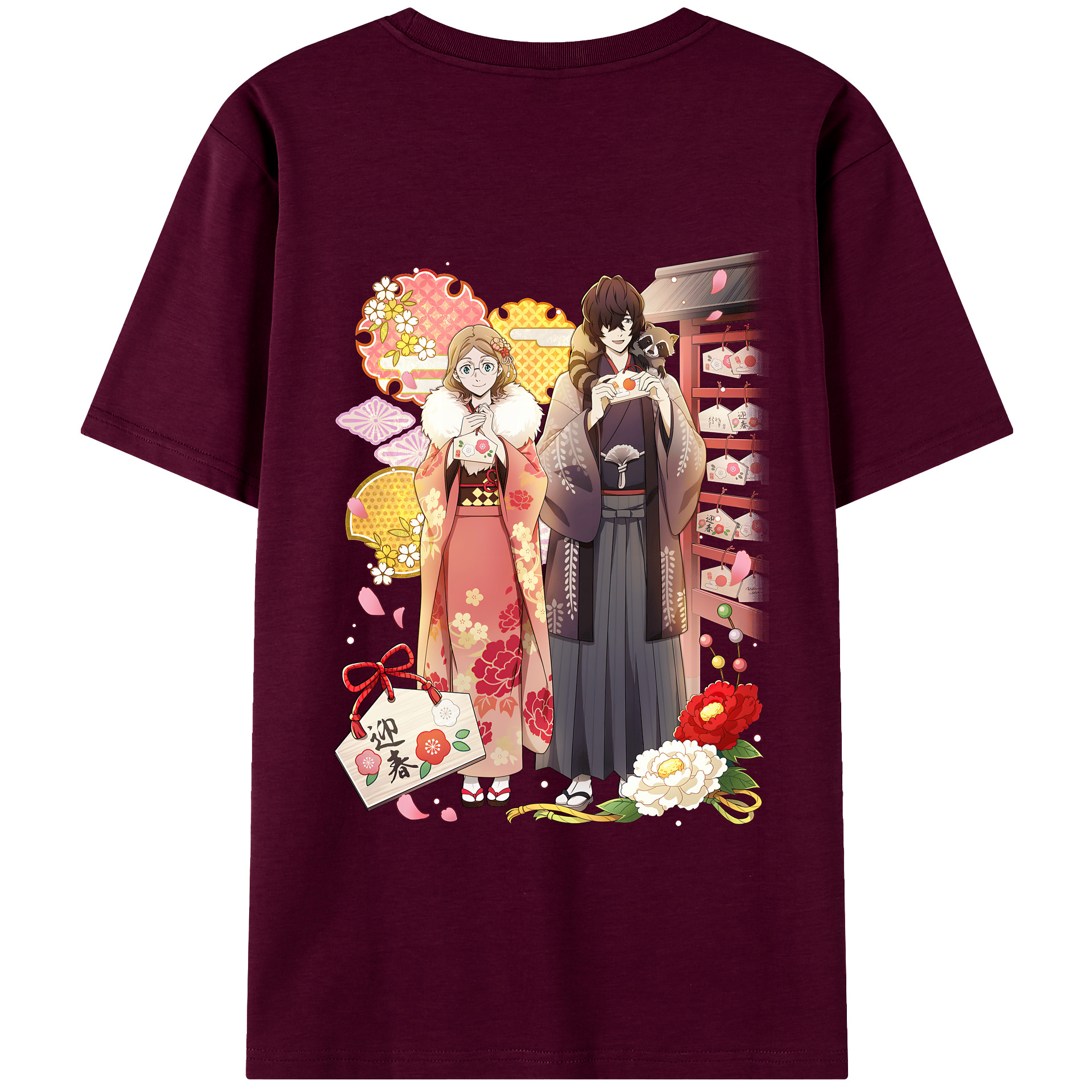 （画像用） 文豪ストレイドッグス Bungo Stray Dogs レディース半袖Tシャツ(バックプリント)